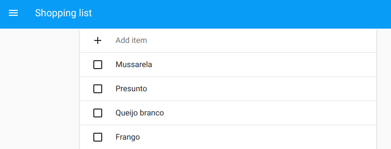 Print da lista de compras no Home Assistant.